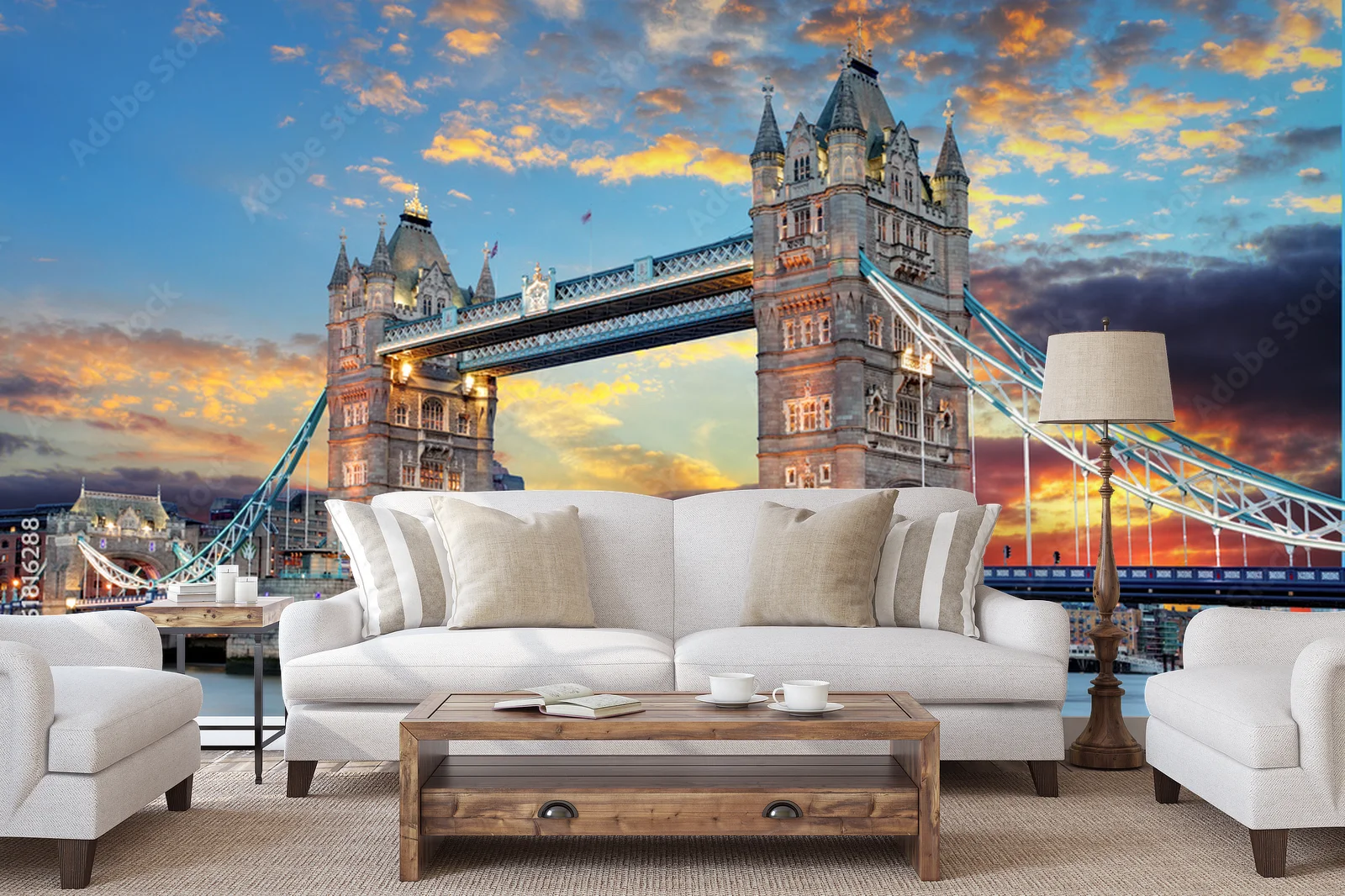 Zjawiskowy Tower Bridge w nocy