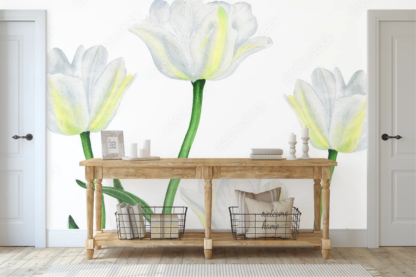 Wiosenne tulipany – elegancja bieli