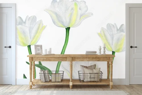 Wiosenne tulipany – elegancja bieli