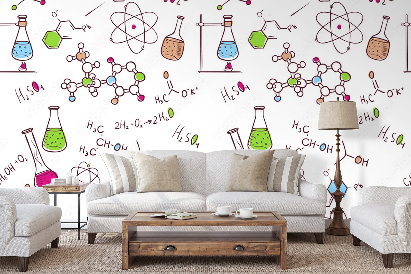 Kreatywne chemiczne aranżacje w białych tonacjach