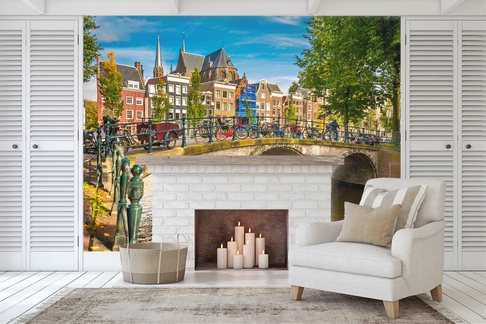 Amsterdamska urbanistyka w nasyconej palecie barw