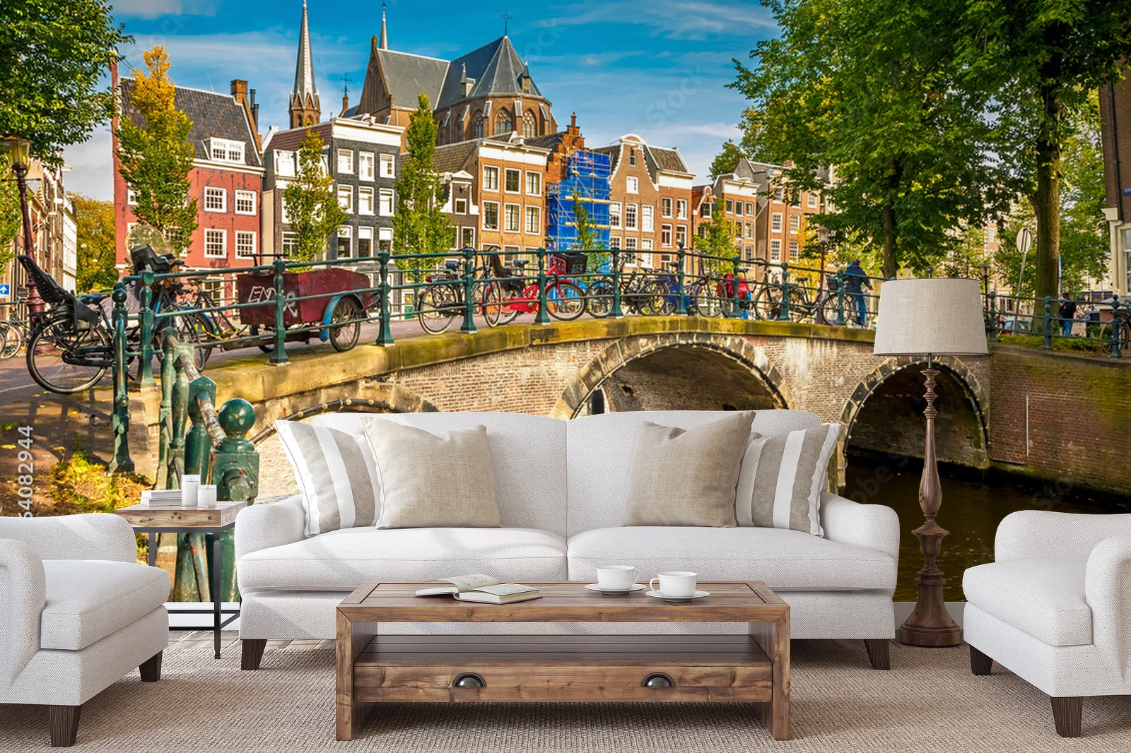 Amsterdamska urbanistyka w nasyconej palecie barw