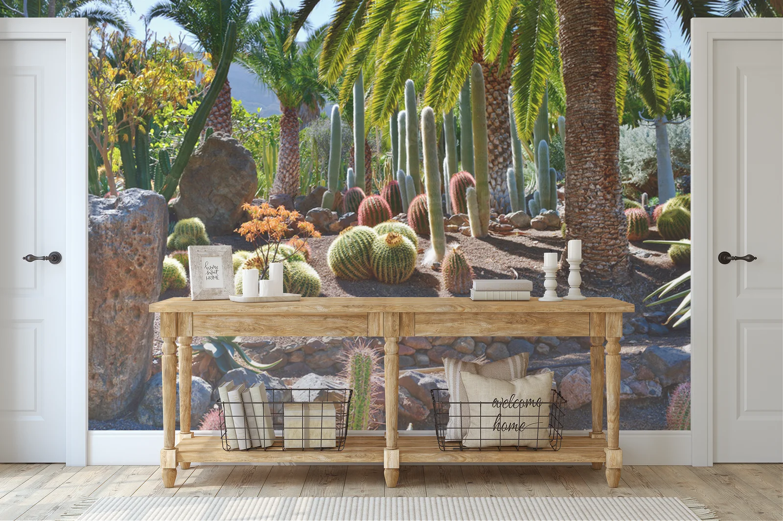 Oaza piękna: Cactus garden w pastelowej palecie