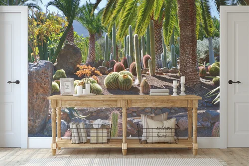 Oaza piękna: Cactus garden w pastelowej palecie