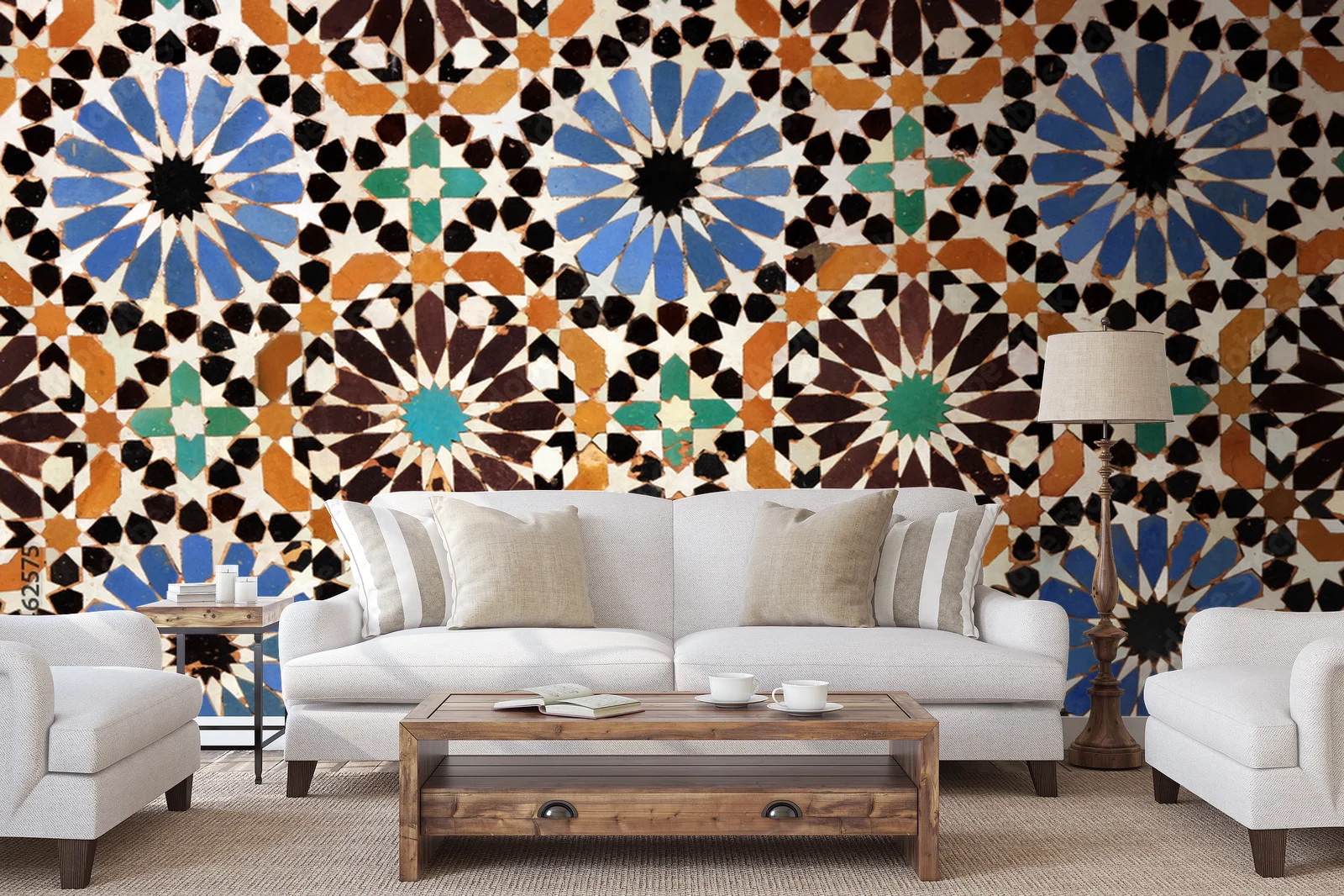 Elegancka mozaika z Marrakechu w stonowanej kolorystyce