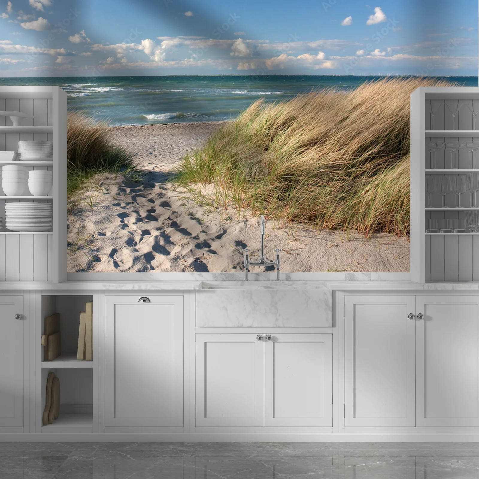 Błękitne Ścieżki Przez Duńskie Dune w Heiligenhafen