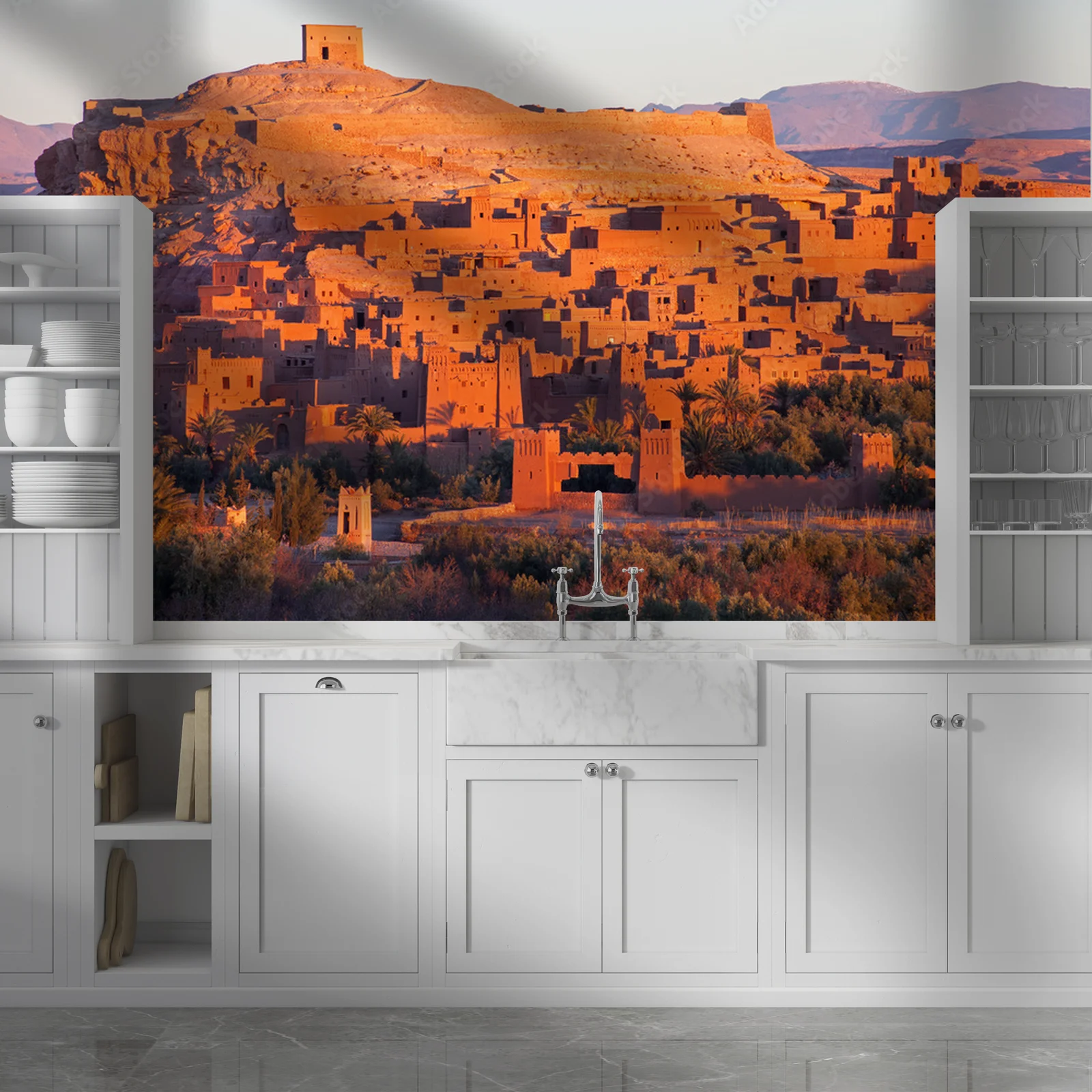 Magiczne światło Ksar Ait-Ben-Haddou o świcie