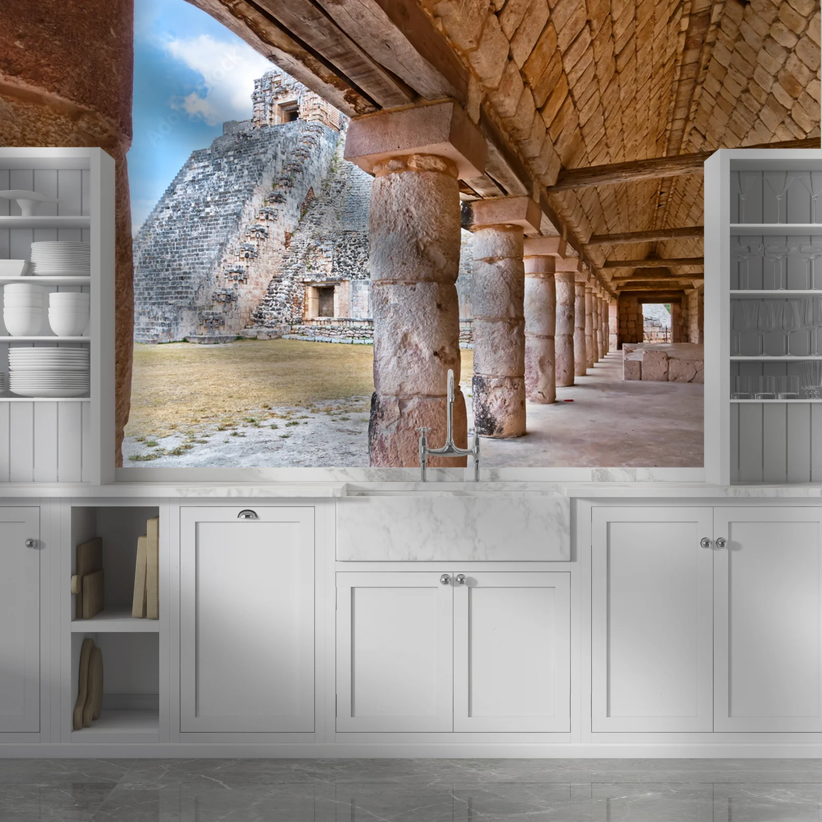 Urok starożytnego miasta Uxmal w Yucatánie