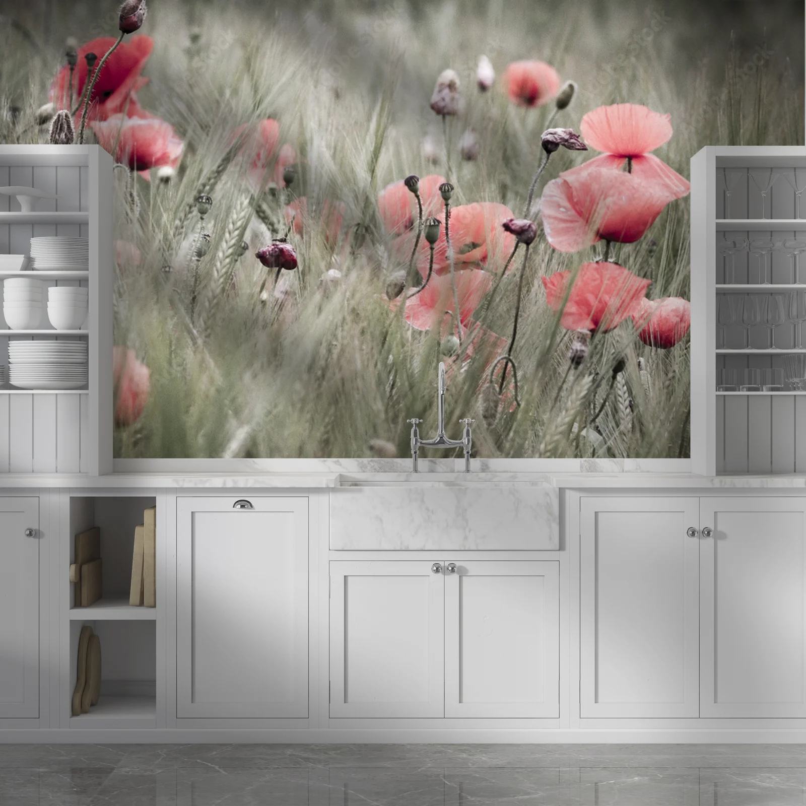 Poppy w nasyconych odcieniach natury