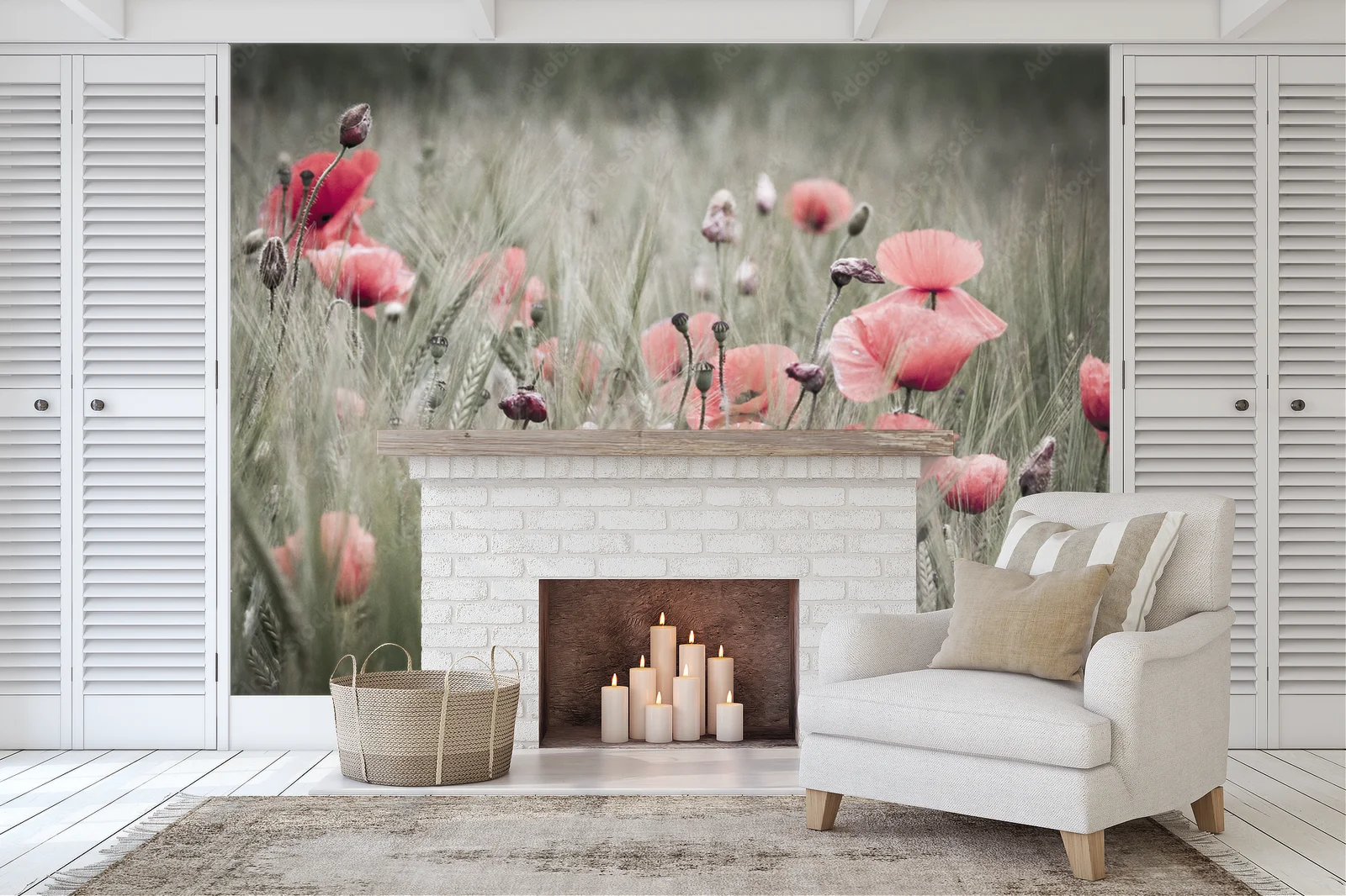 Poppy w nasyconych odcieniach natury