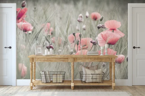 Poppy w nasyconych odcieniach natury