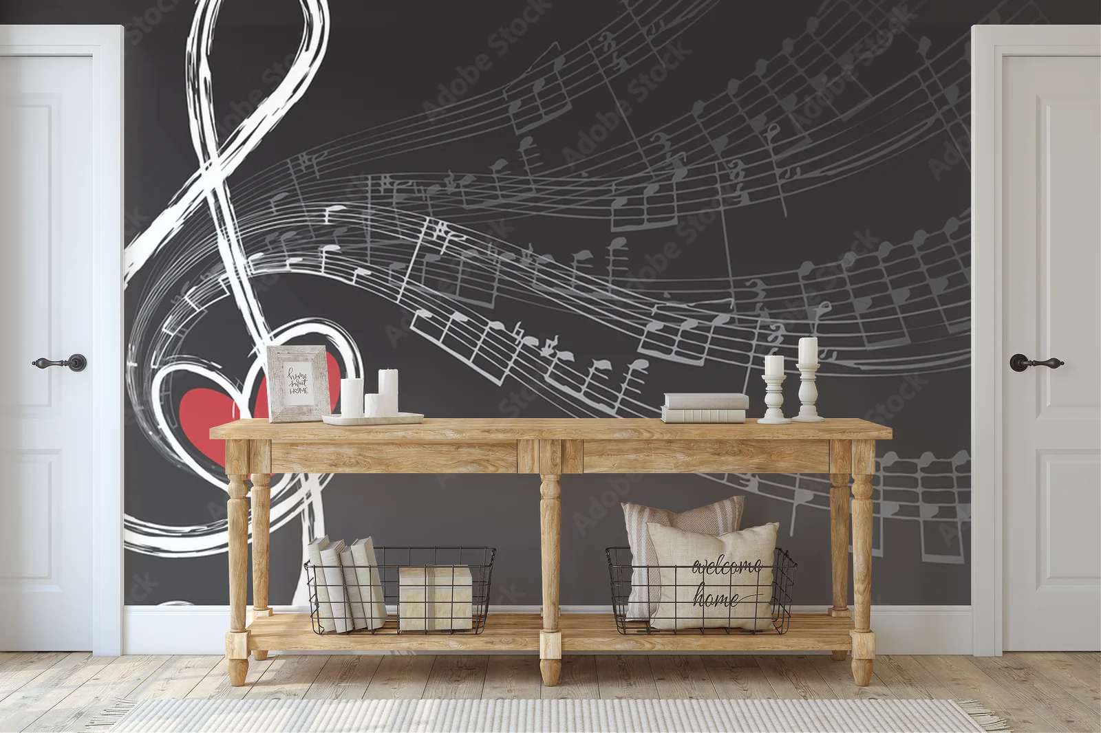 Miłość w dźwiękach: treble i nuty muzyczne