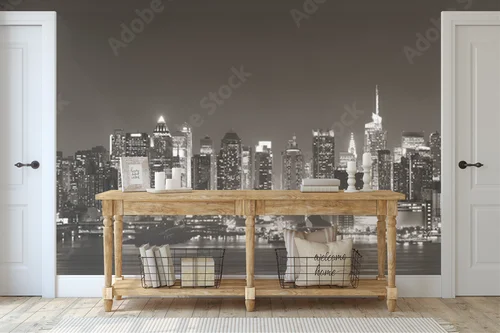 Zjawiskowy krajobraz Manhattan w zachwycających kolorach