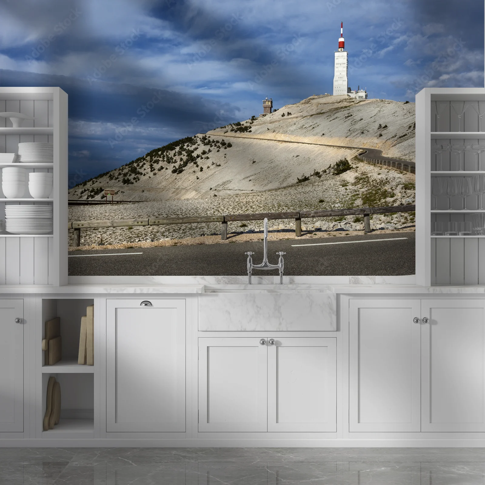 Malownicze pejzaże Mount Ventoux w różnorodnych tonach