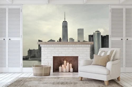 Przyciągające spojrzenie Manhattan w pastelowych tonach