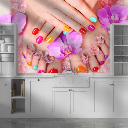 Urokliwy manicure i pedicure w pastelowych tonach
