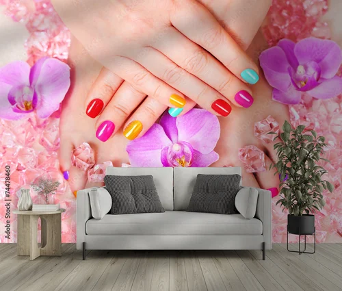 Urokliwy manicure i pedicure w pastelowych tonach