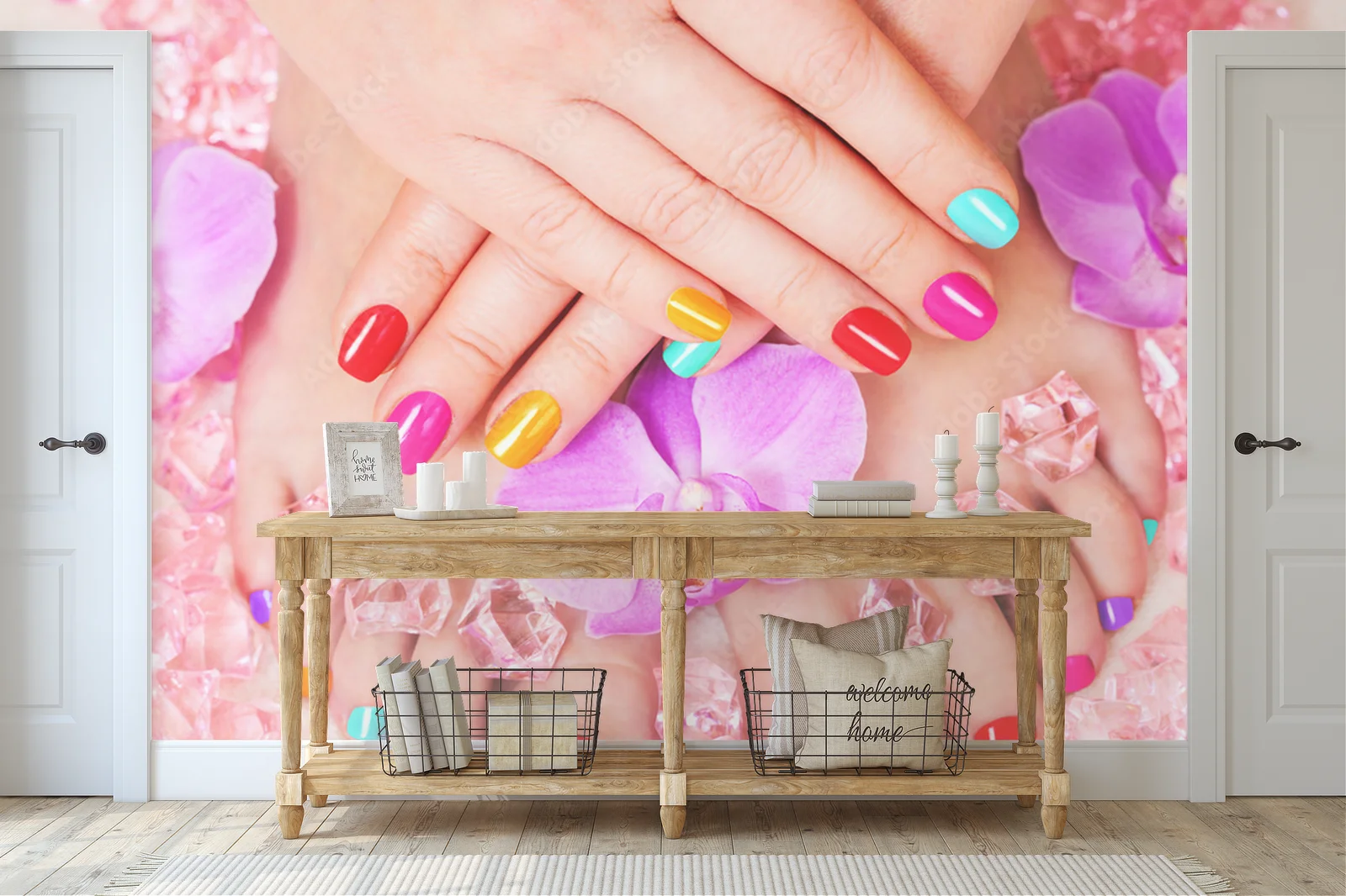 Urokliwy manicure i pedicure w pastelowych tonach