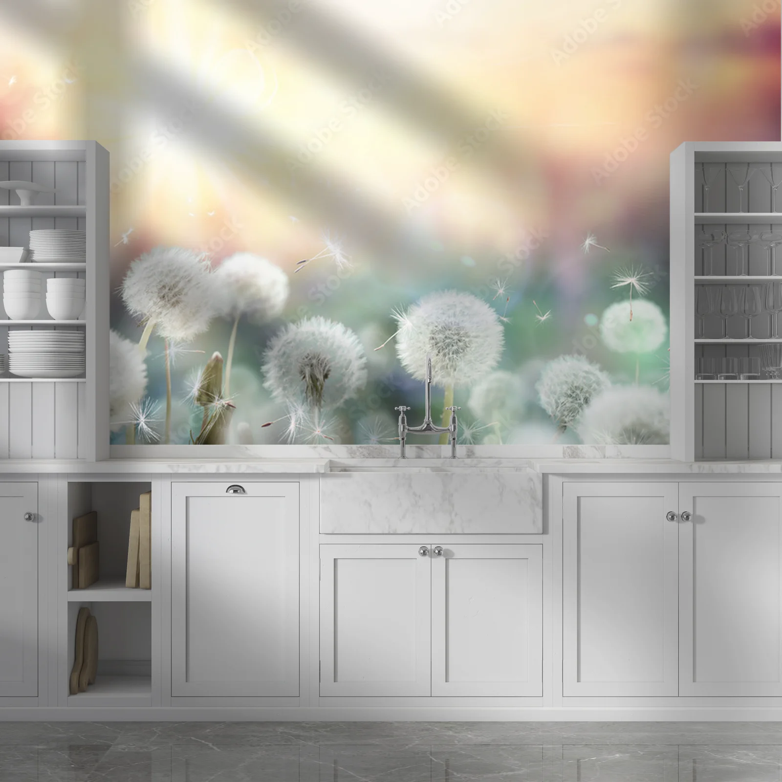 Dandelion Glow: Sunlit Fields of Nostalgia