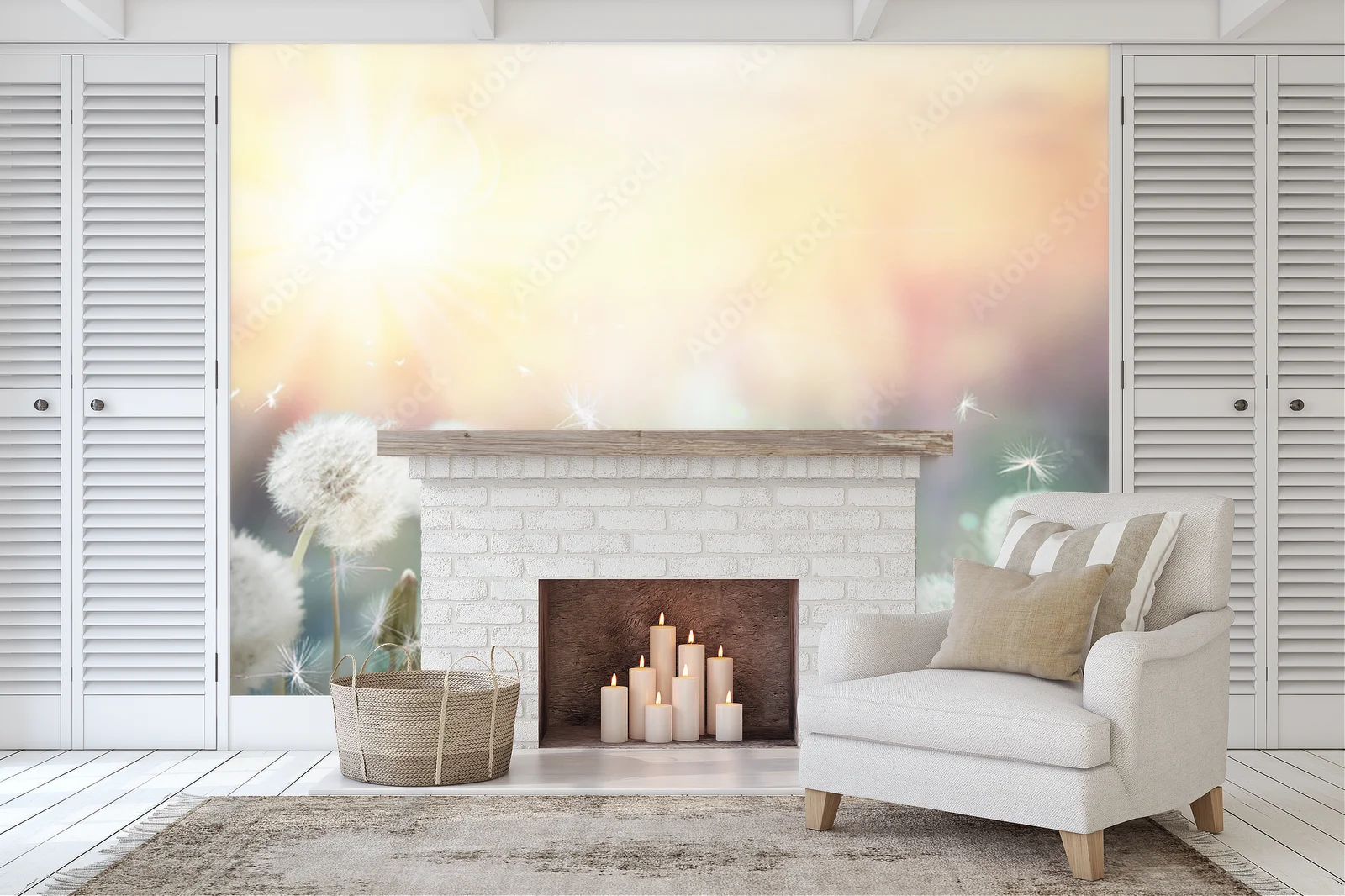 Dandelion Glow: Sunlit Fields of Nostalgia