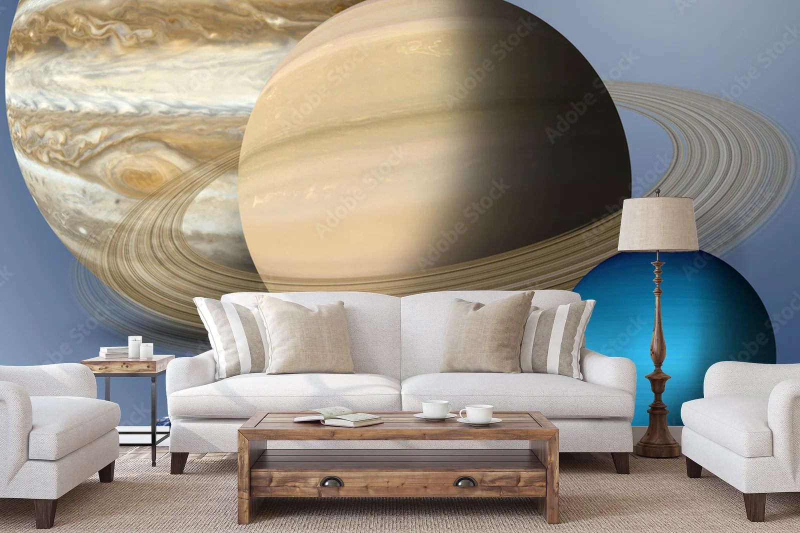 Eksploracja kosmicznych planet w głębokich odcieniach