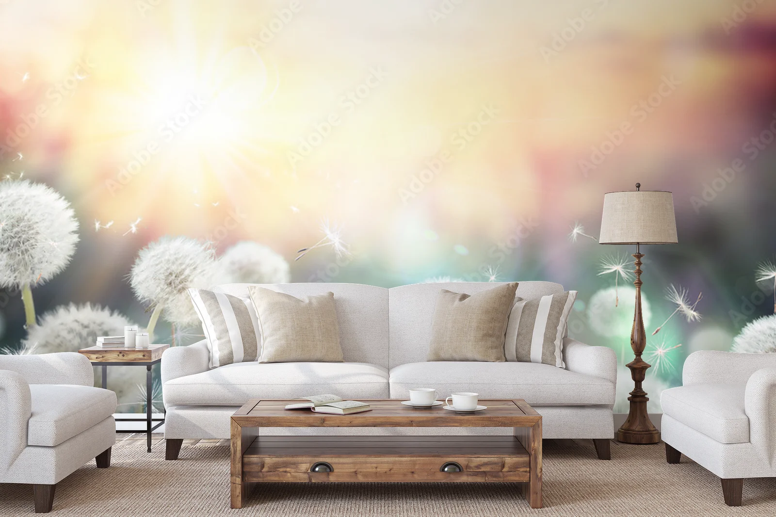 Dandelion Glow: Sunlit Fields of Nostalgia