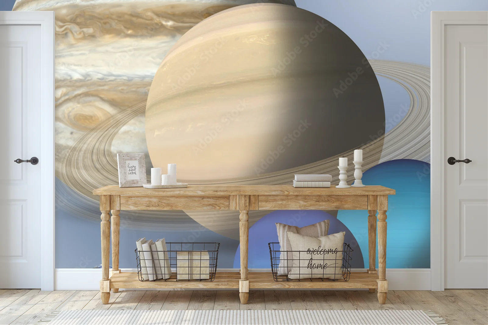 Eksploracja kosmicznych planet w głębokich odcieniach