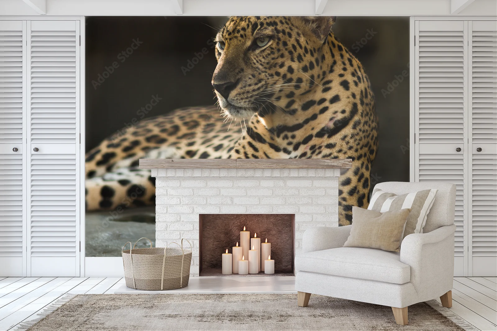 Mystyczny świat leopardów w nasyconych barwach