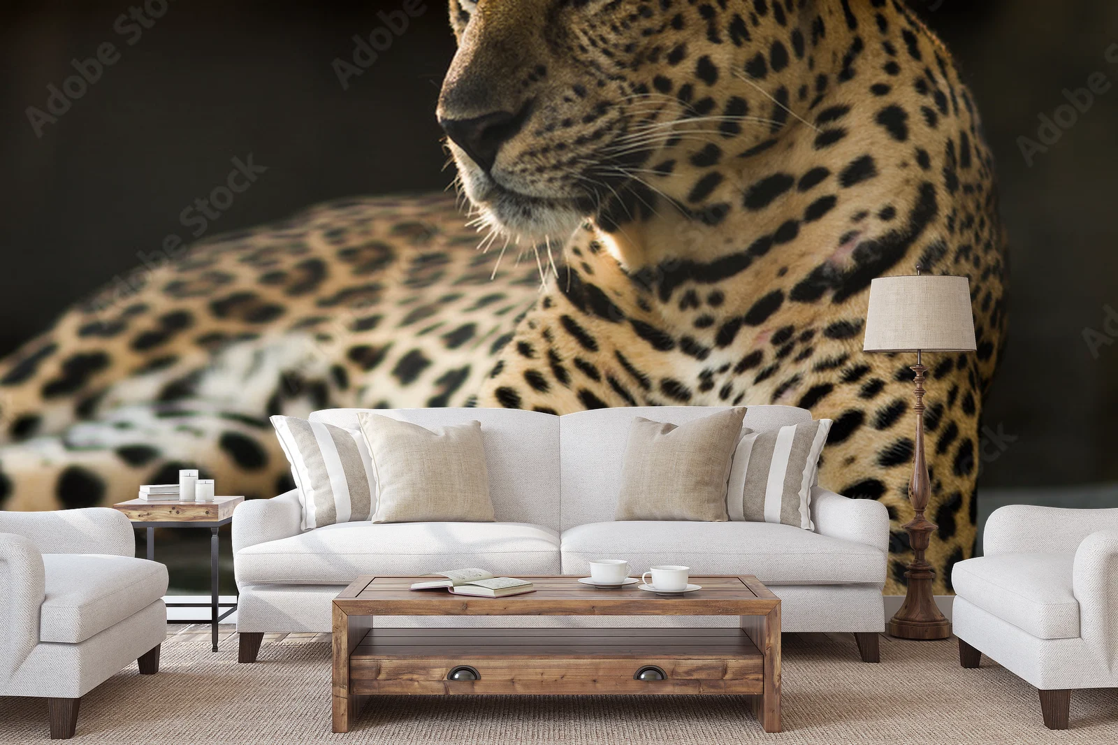 Mystyczny świat leopardów w nasyconych barwach
