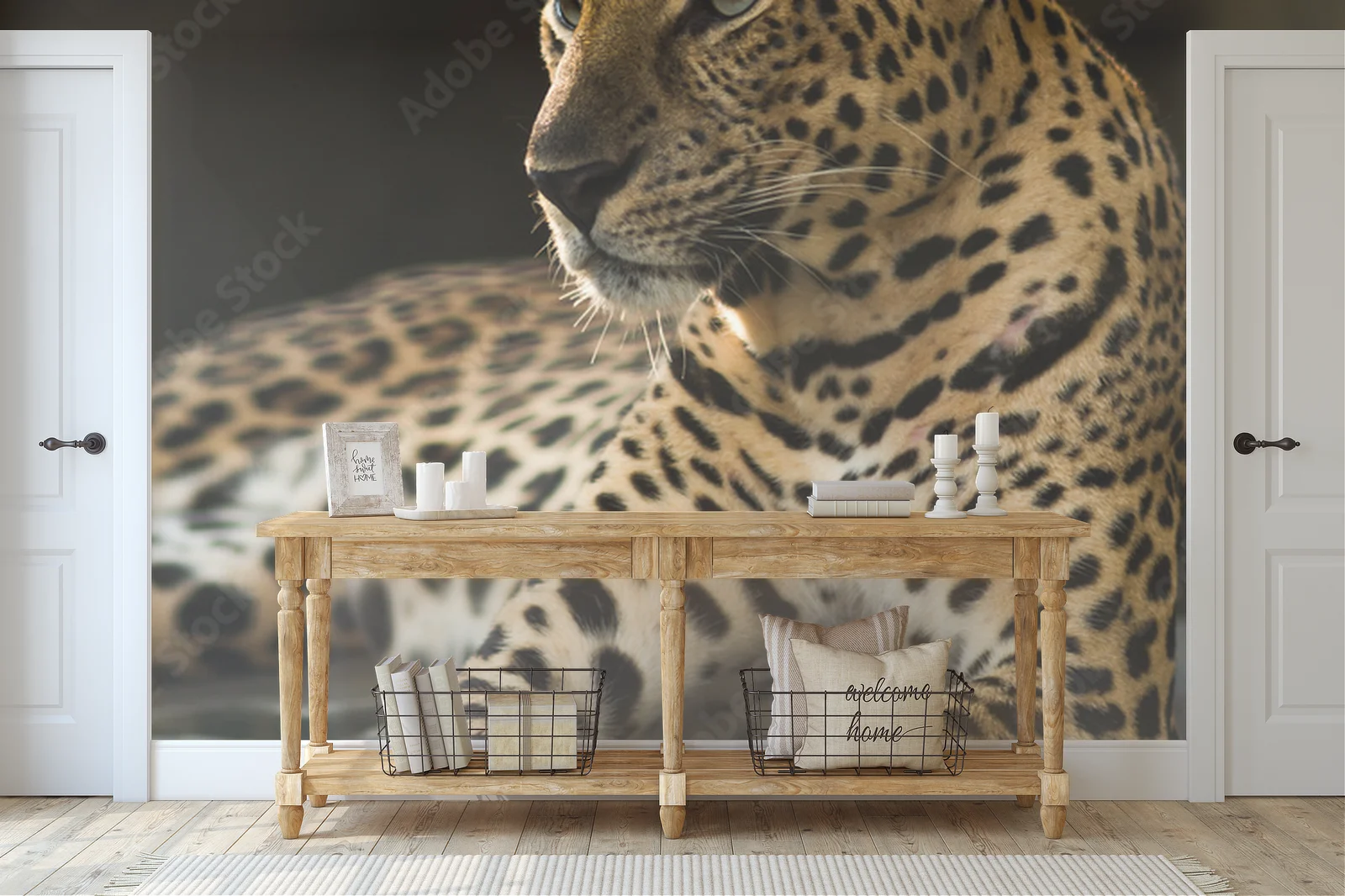 Mystyczny świat leopardów w nasyconych barwach