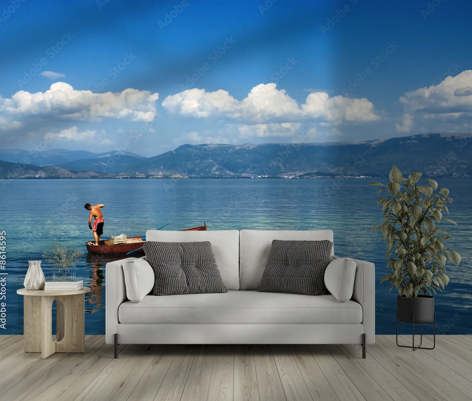 Fisherman on the Ohrid Lake: Harmony of Nature