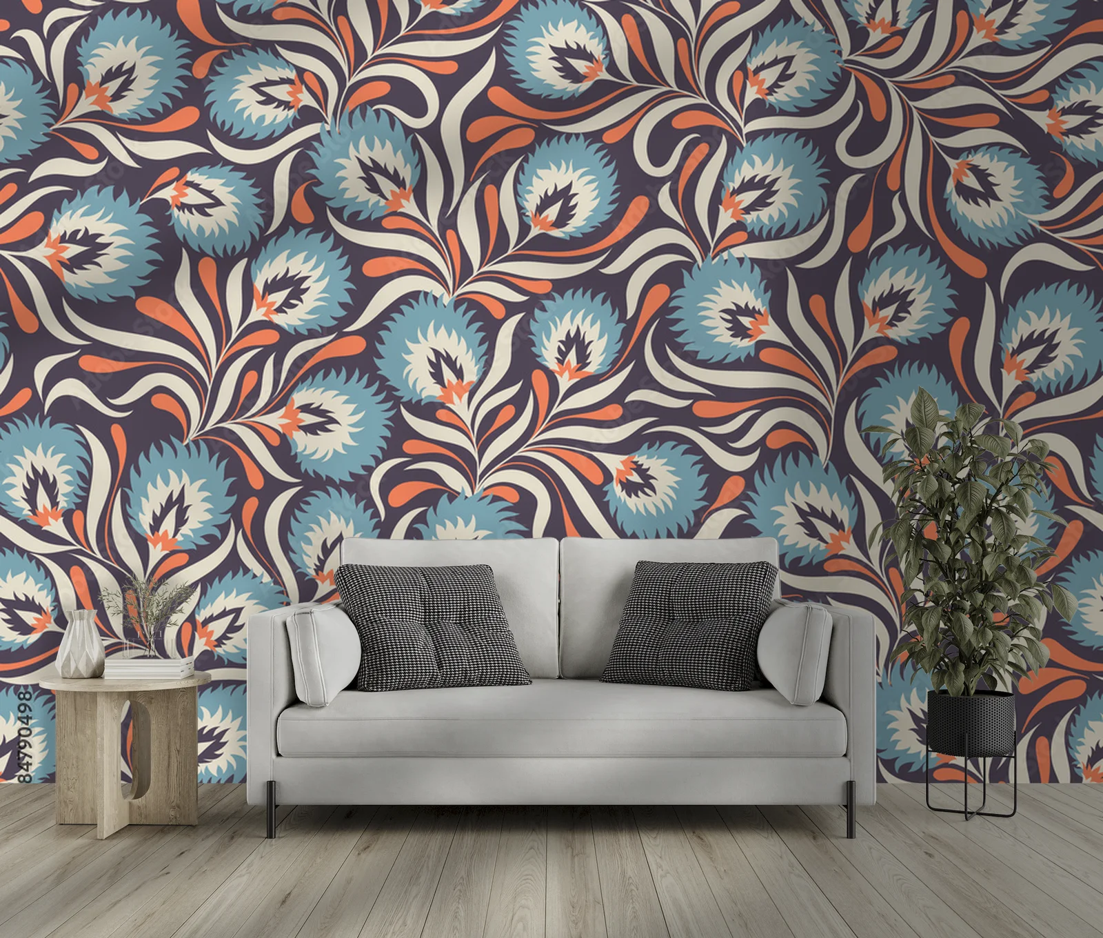 Elegancka aranżacja z florystycznym akcentem