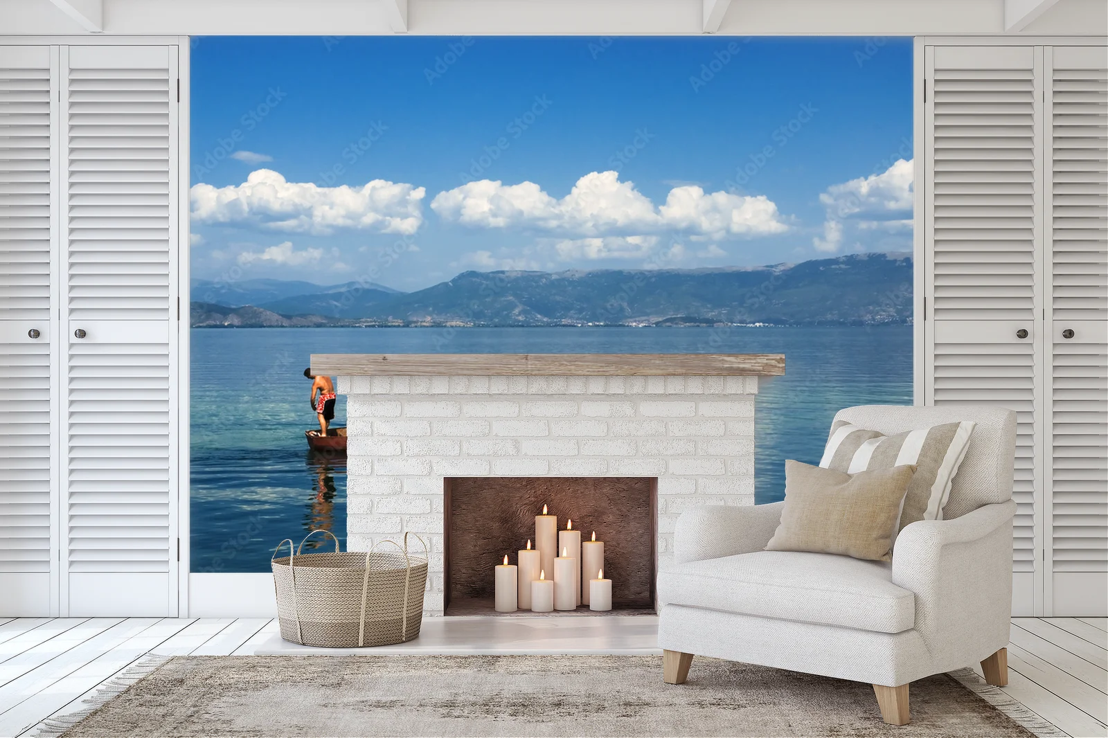 Fisherman on the Ohrid Lake: Harmony of Nature