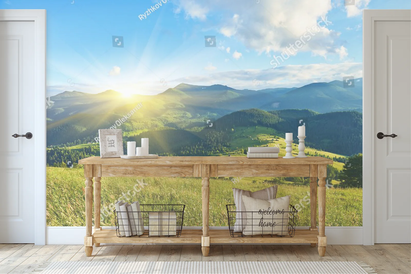 Alpejska sceneria w błękicie romantyzmu