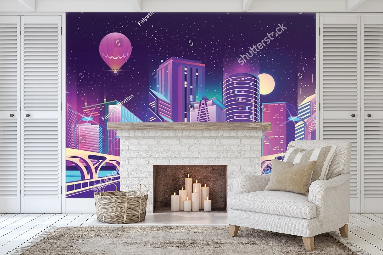 Futurystyczne miasto w neonowych barwach