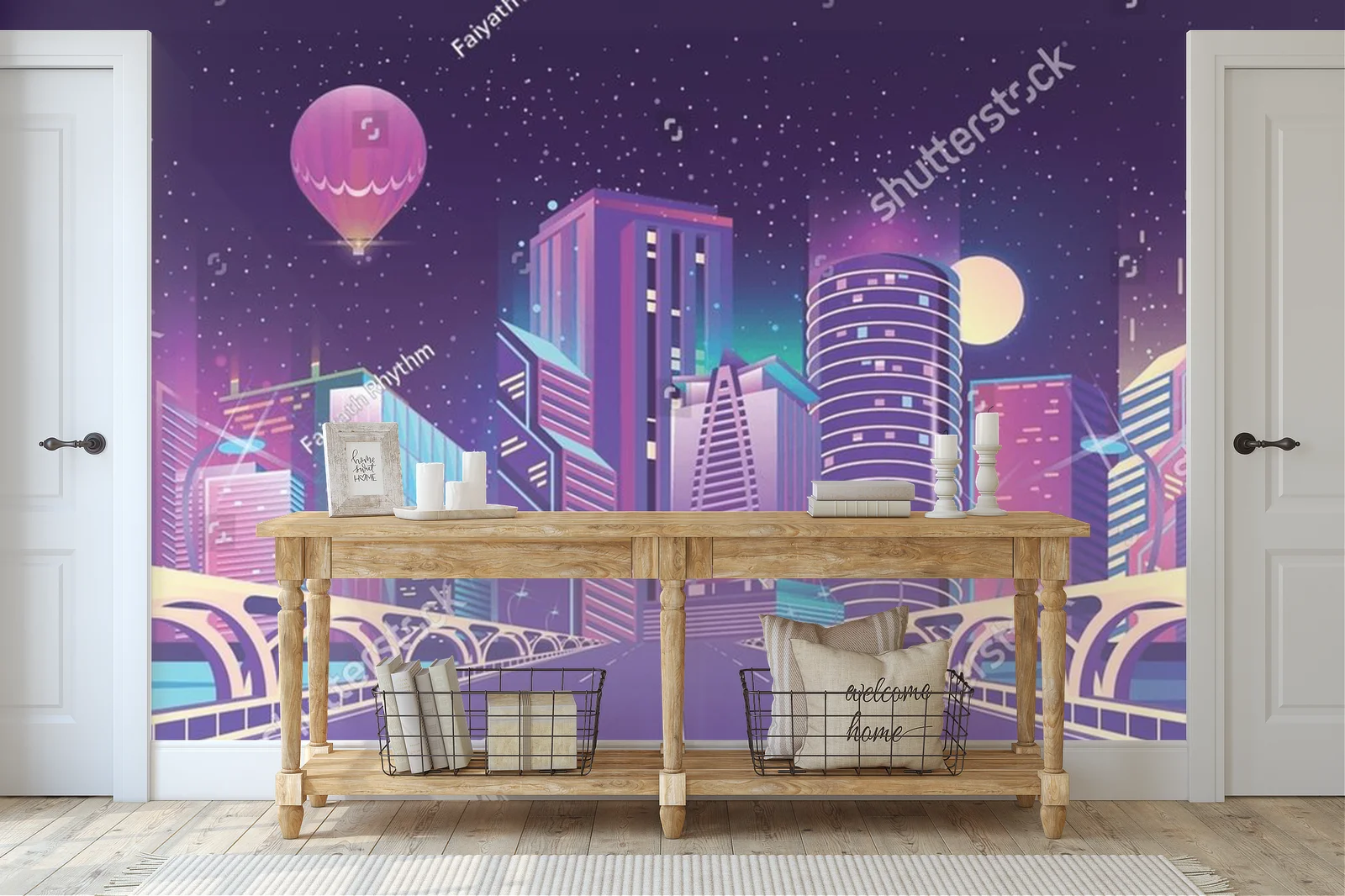 Futurystyczne miasto w neonowych barwach