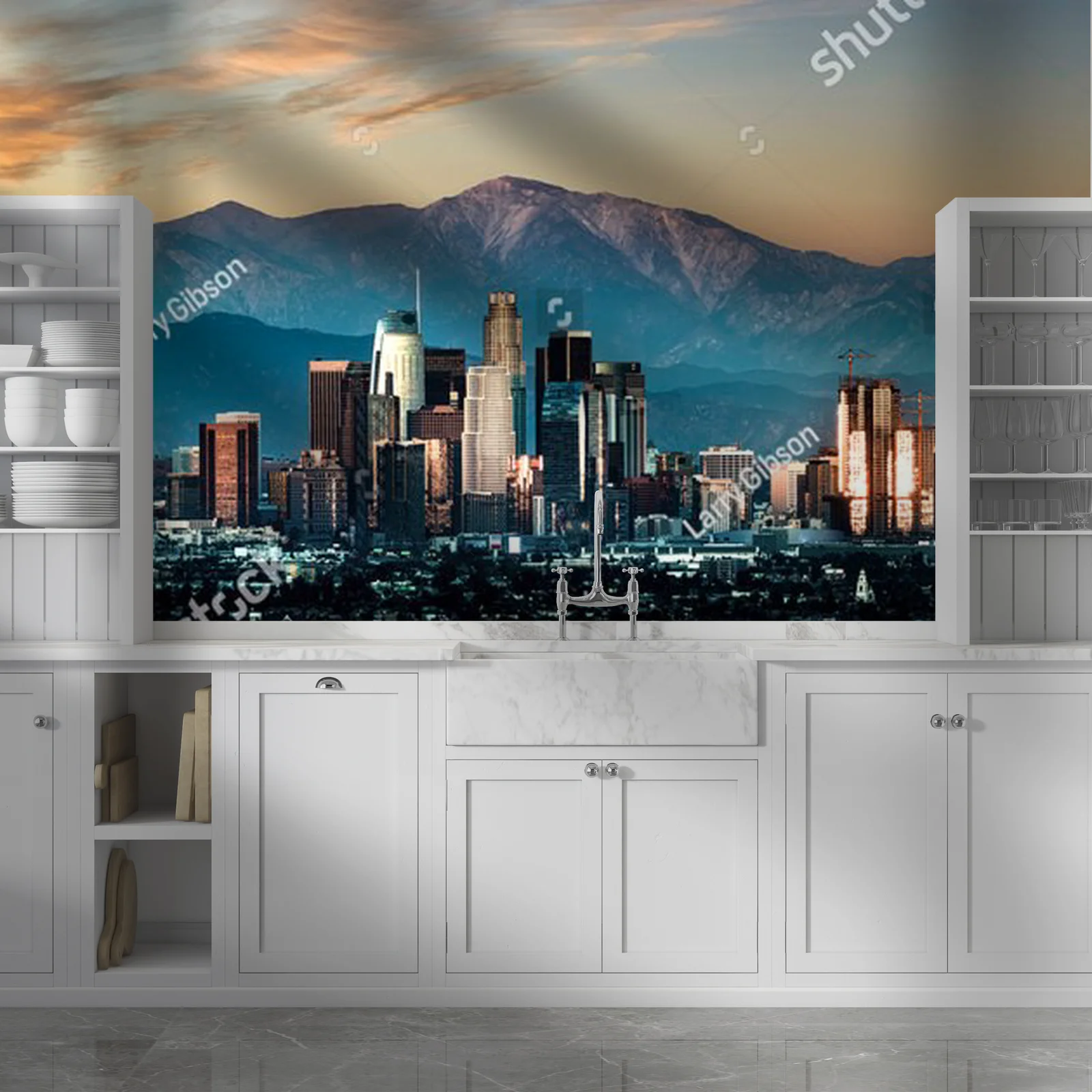 Urok Los Angeles o zachodzie słońca