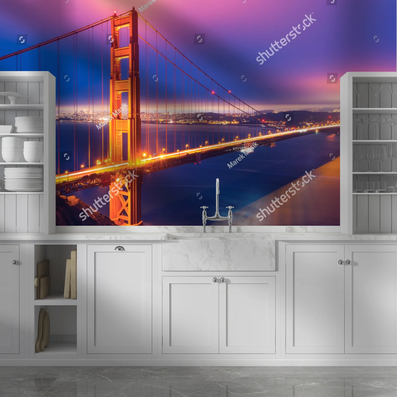 Złociste refleksy nad Zatoką San Francisco