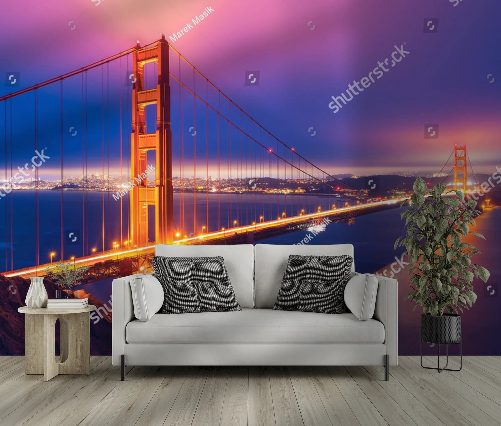Złociste refleksy nad Zatoką San Francisco