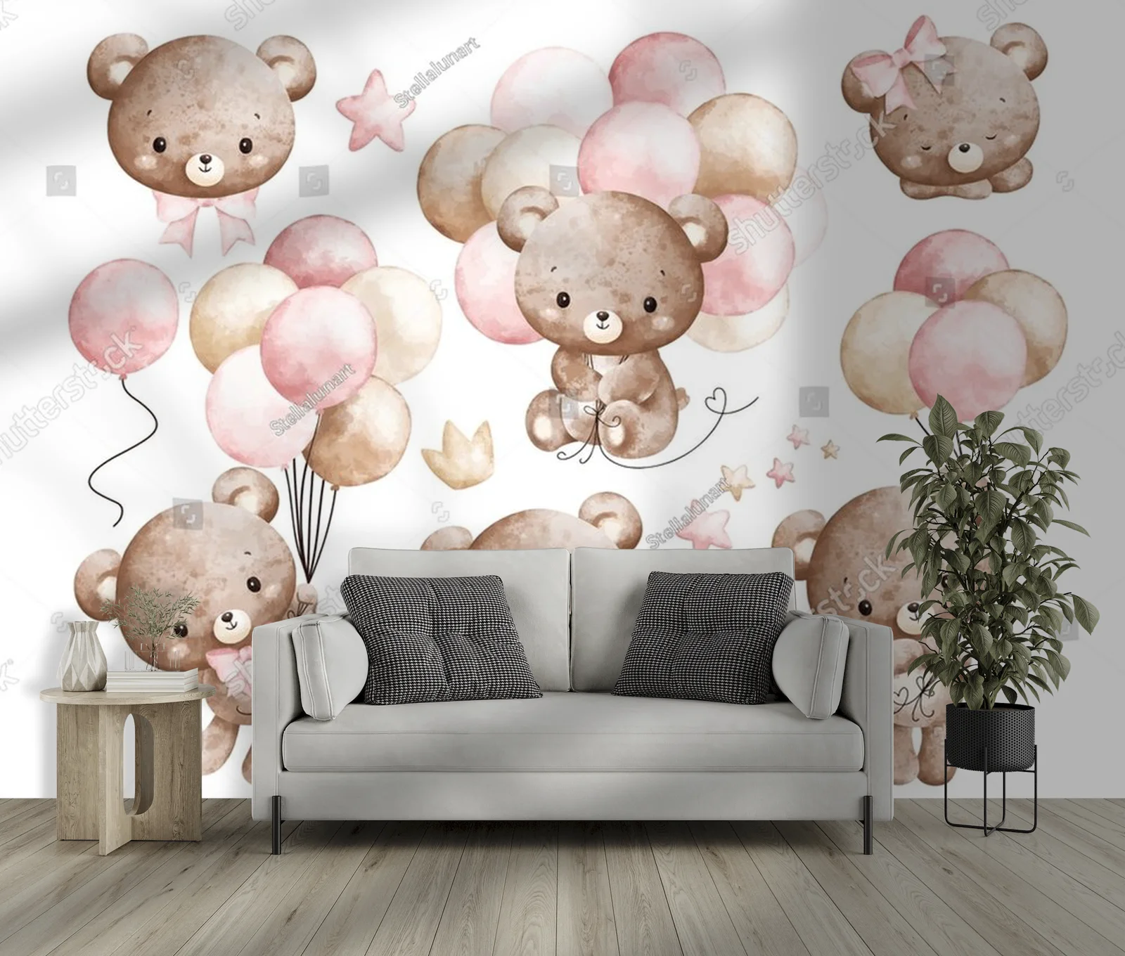 Urocze misie w pastelowych balonach