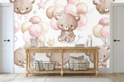 Urocze misie w pastelowych balonach