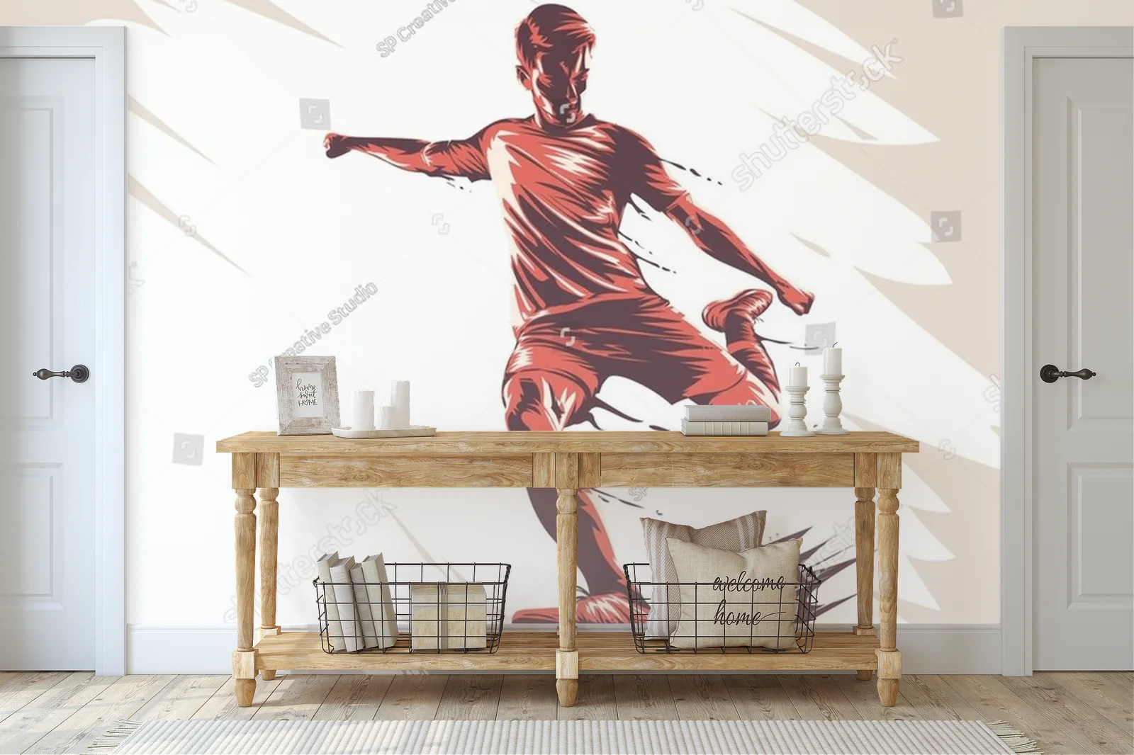 Dynamiczna chwała futbolu w białych odcieniach