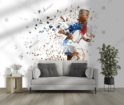Dynamiczny sport w geometrycznej formie