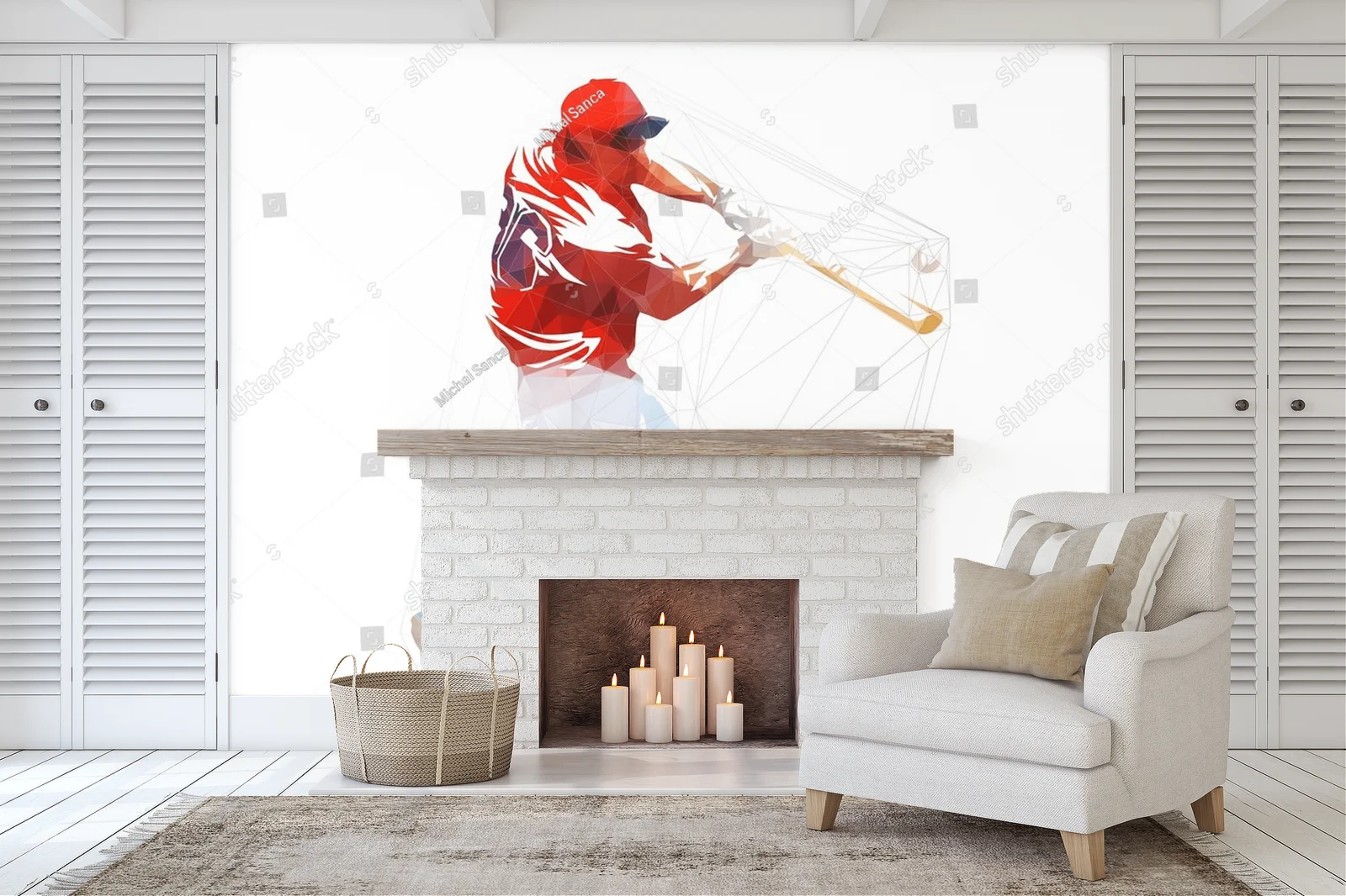 Dynamiczna kompozycja baseballowego ruchu