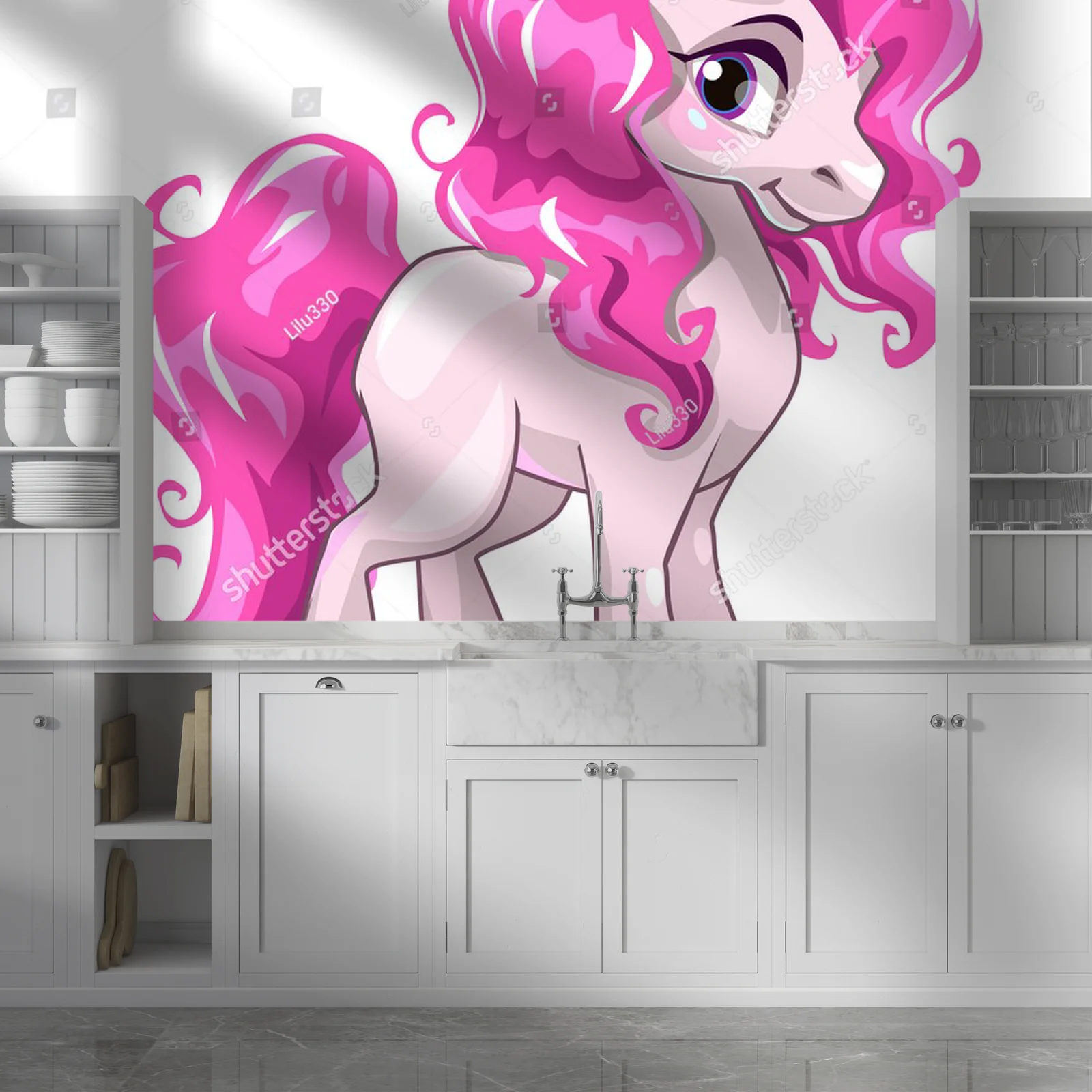 Urocza księżniczka w pastelowym świecie pony