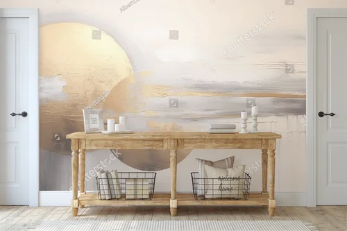 Abstrakcyjne rysowane akwarelą tło w eleganckiej tonacji