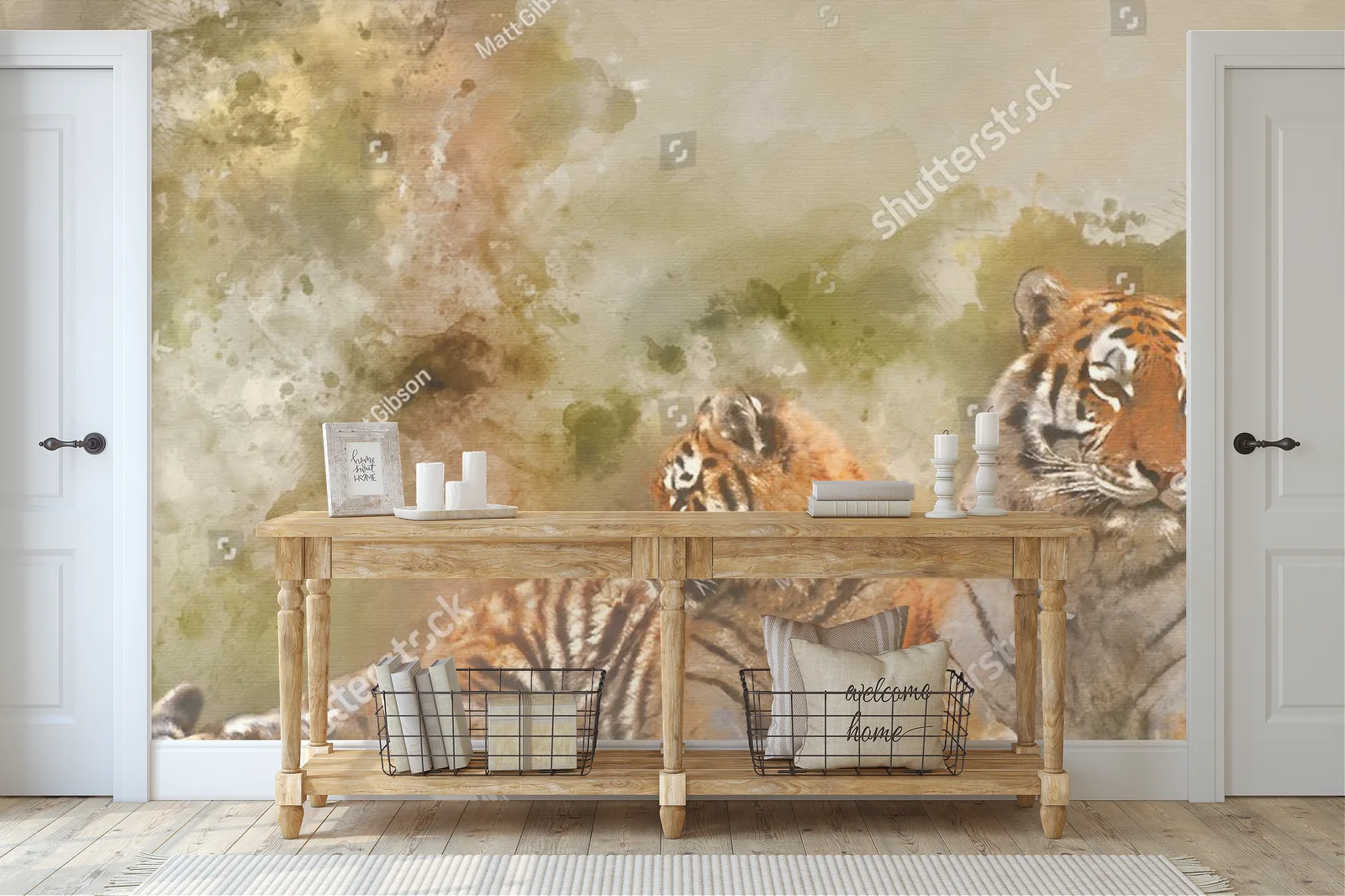 Fascynująca tigress w zmysłowej kompozycji natury