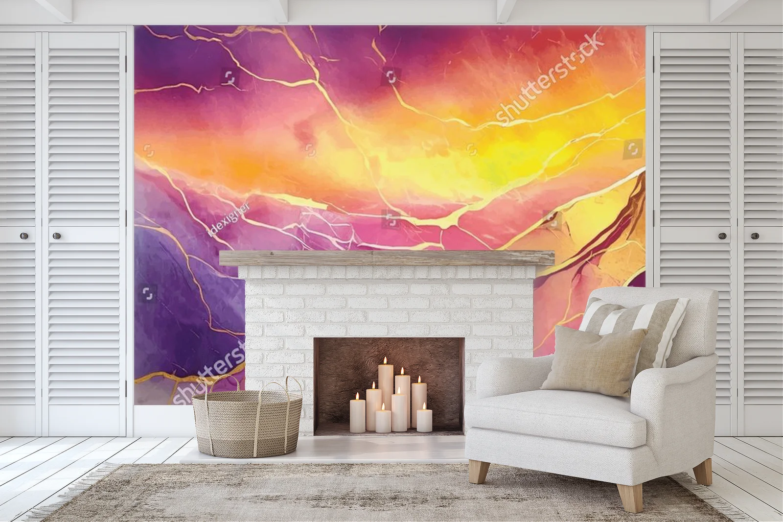 Marble Elegance: Zachwycający gradient zachodu