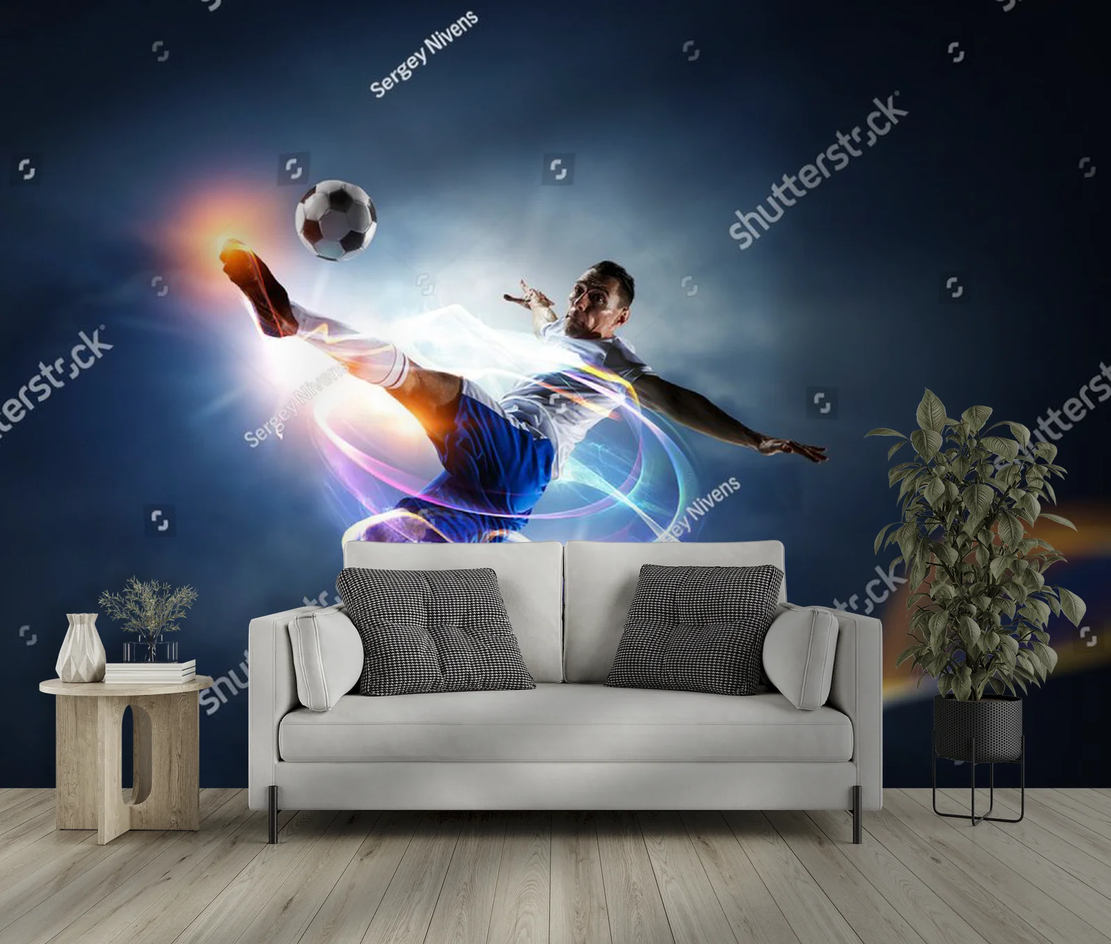 Dynamiczny futbol w olśniewających barwach stadionu