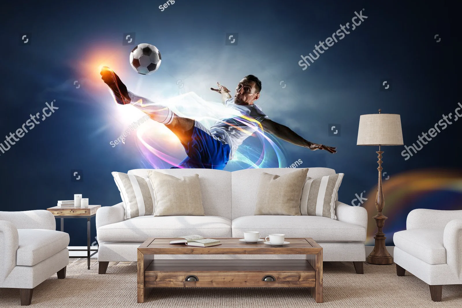 Dynamiczny futbol w olśniewających barwach stadionu